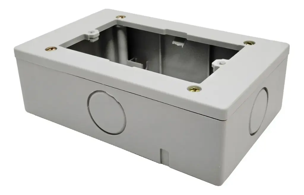 Caja De Luz Rectangular 10x5 Cm Exterior Pvc