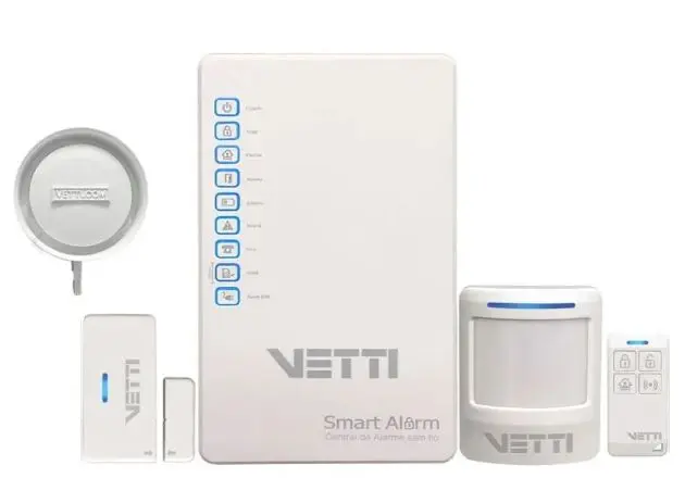 Kit VETTI  Smart Alarm monitoreado con WiFi + 4G 