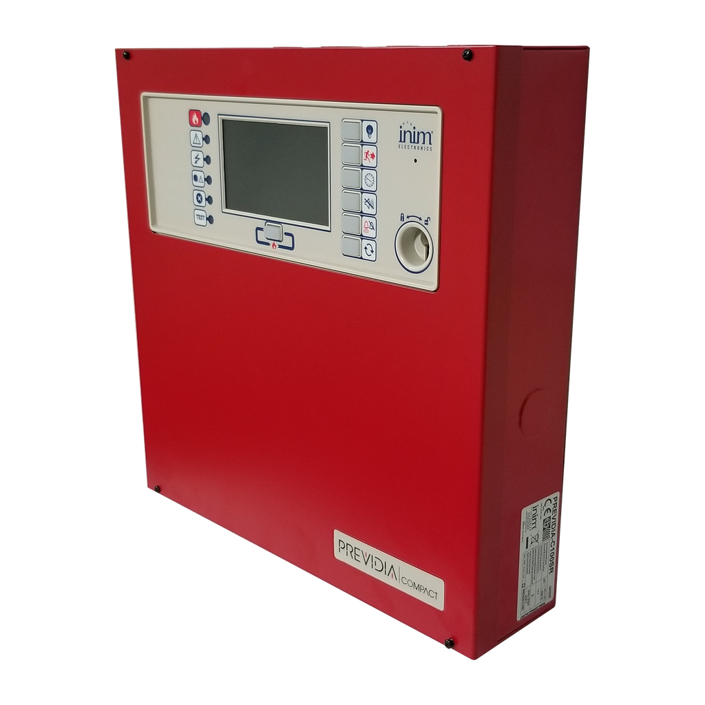 Panel de control de detección de incendios analógico de 1 lazo con extinción