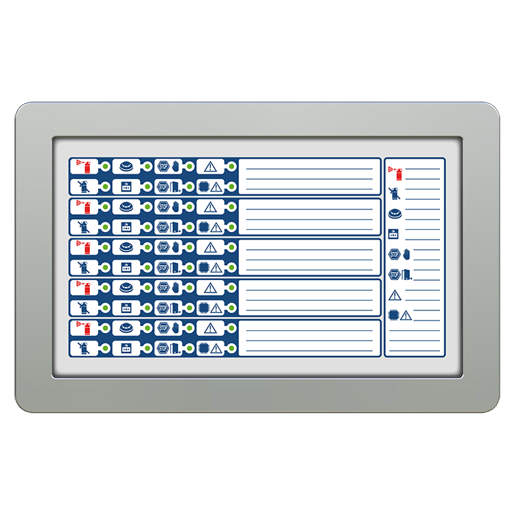 Módulo led para señalización con 5 canales de extinción (se debe usar con IFMEXT) compatible con PREVIDIA MAX y Ultravox - color Gris