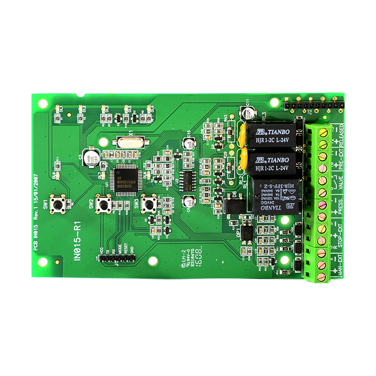 Placa de extinción de gas de un canal