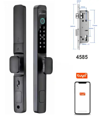CERRADURA WIFI TUYA APP HUELLA PIN PROX HL-264F