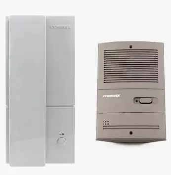 Kit Portero Eléctrico Commax para embutir (DP-2S/DR-201H)