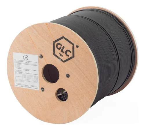 Cable Glc Drop 2 Pelos Con Portante Dielectrico Bobina 100m