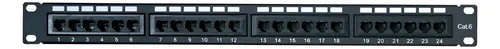 Patchera Panel 24 Port Glc Con Jack Cat 6