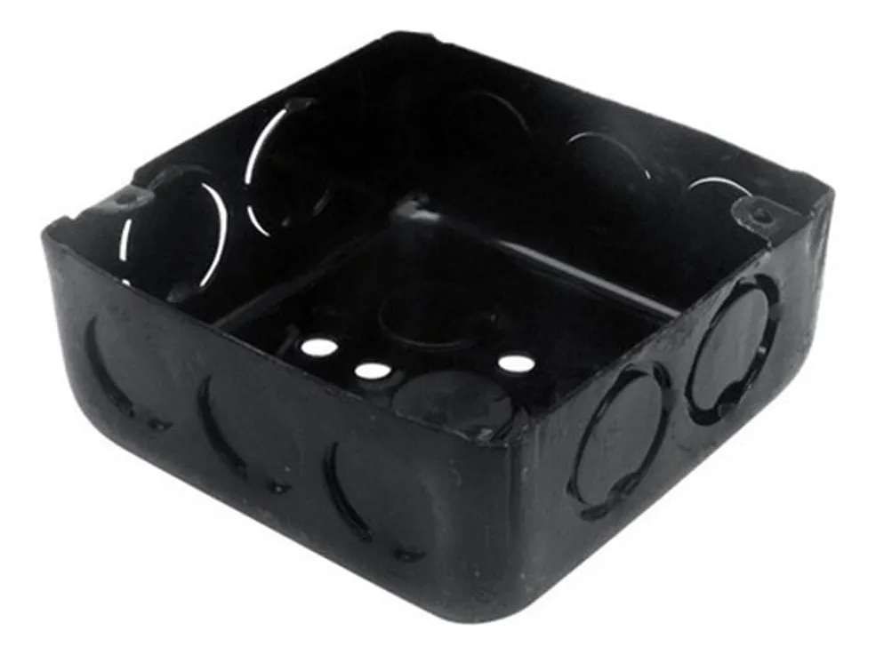 Caja De Embutir Cuadrada De Chapa 10x10 Cm