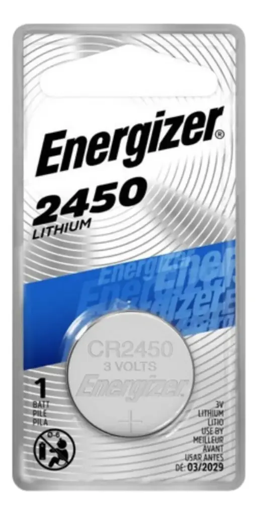 Pila CR2450 Energizer Litio - Blister de 1 Unidad
