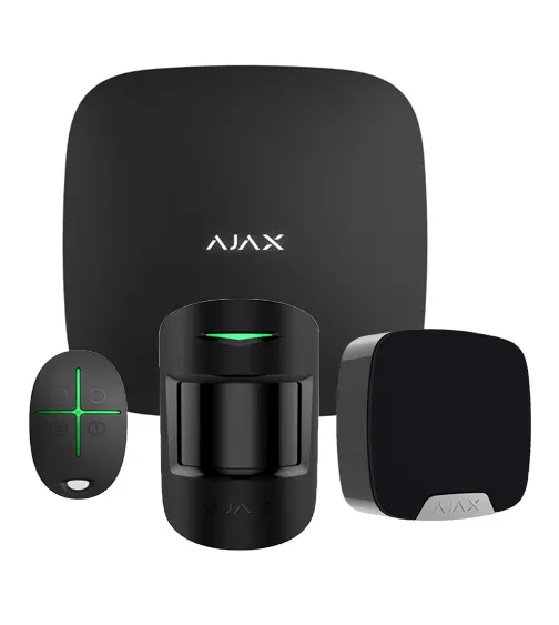 KIT AJAX HUB 2 PLUS + MOTIONPROTECT + HOMESIREN + SPACECONTROL (Kit1B)