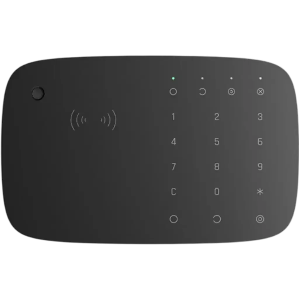 [Keypad CombiB] Teclado Tactil Lector DE Tarjetas Y Llavero Wlss Negro AJAX - KEYPAD-COMBI