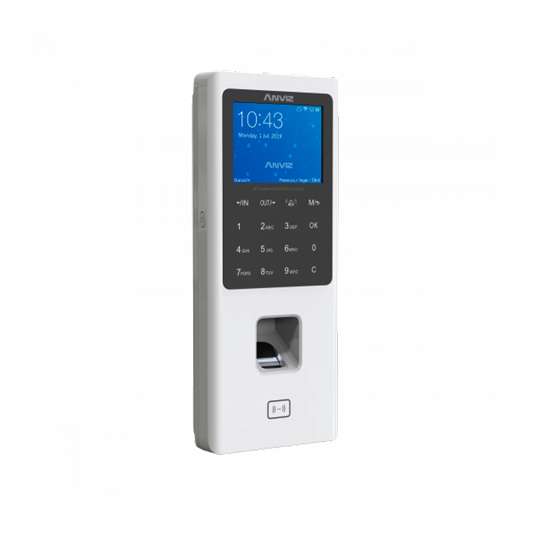 Controlador de Accesos y Tiempo & asistencia biométrico por huella dactilar, RFID y PIN