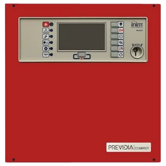 Central de incendio convencional PREVIDIA-MSR de 4 expandible a 20 color rojo (INFPIN1PPRAEMSR )