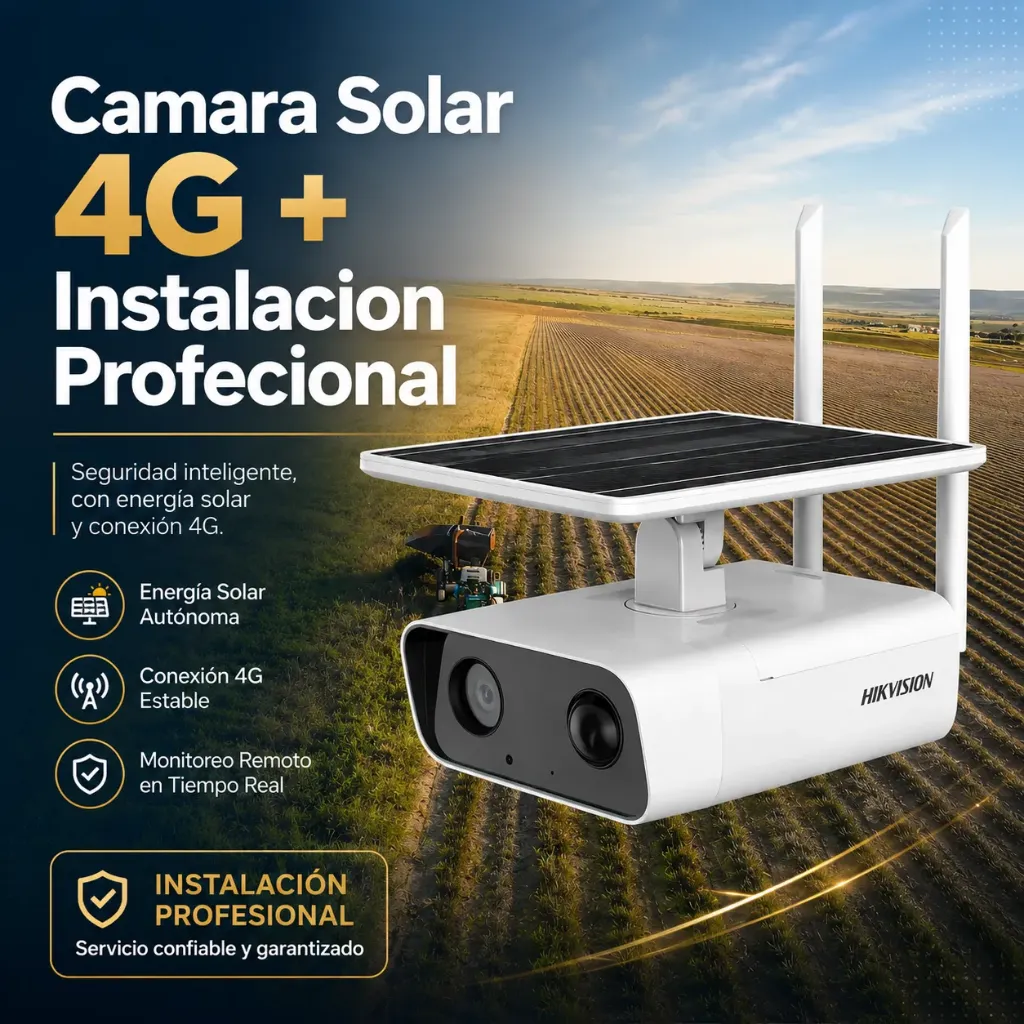 [KIT-SOLAR-CAM4G] PROMO Kit Camara Solar Hikvision KIT-SOLAR-CAM4G