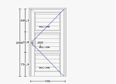 PUERTA CIEGA INGRESO , A30, INCLUYE MARCO , ACCESORIOS,  CERRADURA, BRAZO HIDRÁULICO Y BARRAL ANTIPÁNICO