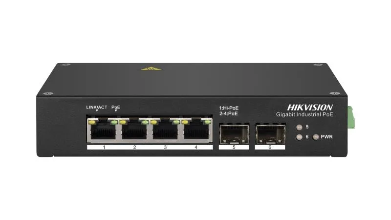 Switch 4 Puertos Hikvision DS3T0506HP