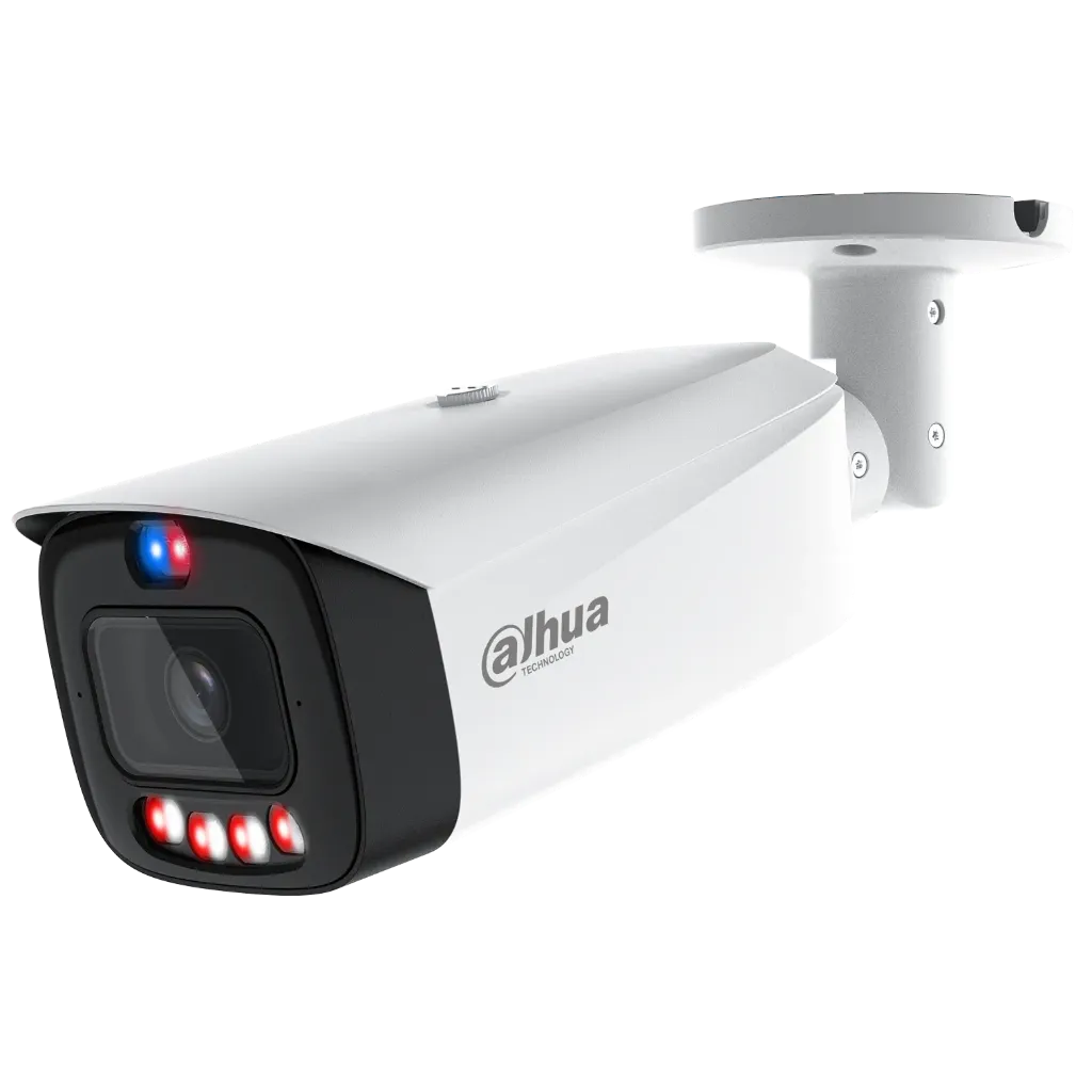 Cámara Bullet TiOC, AcuPic, WizSense de 4Mp con IR dual de 50 m, CMOS 1/1,8", lente fijo de 2,8 mm, IP67, WDR, PoE, con micrófono incorporado