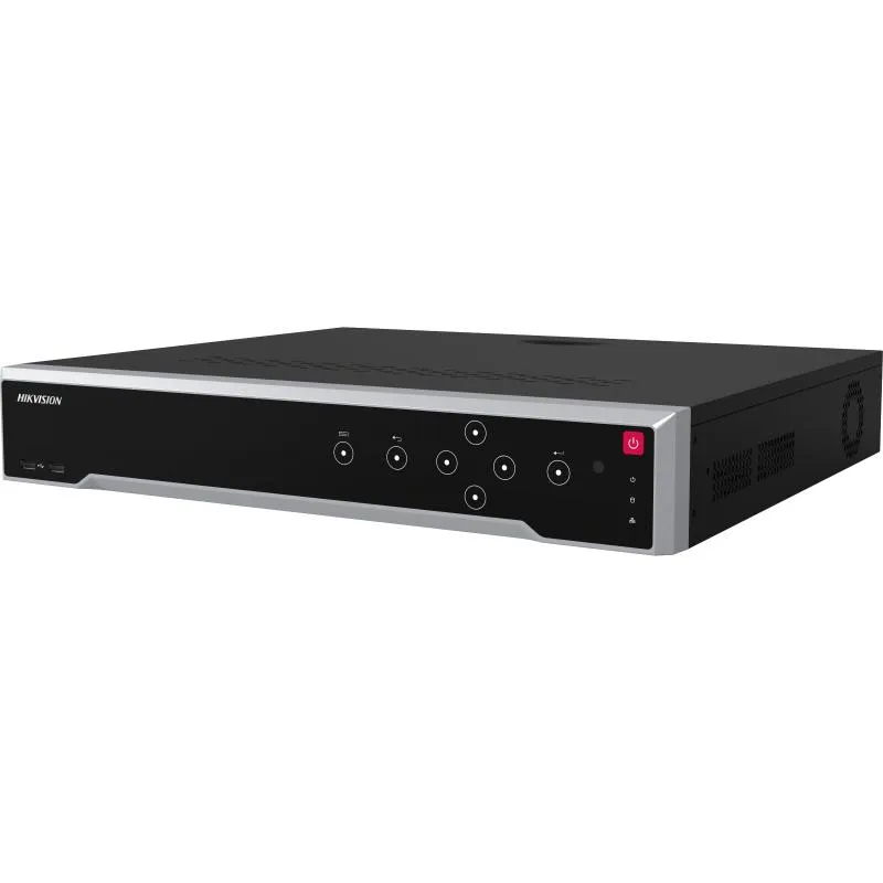NVR HIKVISION ACUSENSE 32CH IP, 12 MP, 4 DISCOS HASTA 10TB