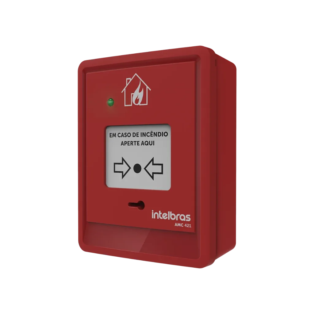 [AMC421] Avisador Manual convencional INTELBRAS, tension de funcionamiento 12v/24v