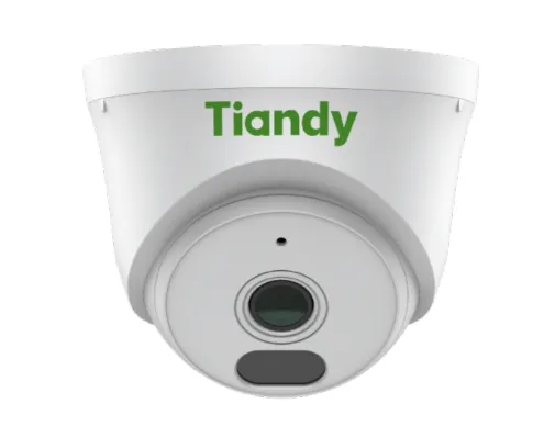 Tiandy Turret 2MPX - Lente 2.8mm - 30Mts de infrarrojo - Deteccion de movimiento - DWDR - Microfono incorporado - POE - ONVIF - Carcasa de plastico - IR 30 M - Interior