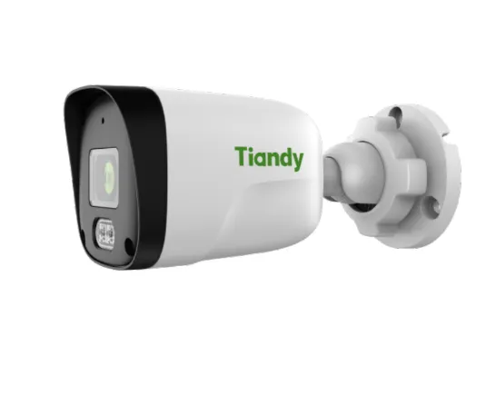 Tiandy Bullet 2MPX - Lente 2.8mm - 30Mts de infrarrojo - Deteccion de movimiento - DWDR - Microfono incorporado - POE - ONVIF - Carcasa plastico - IR 30 M - IP67