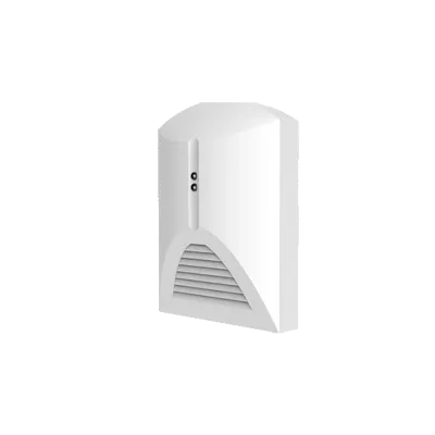 Detector Rotura de Vidrio Cableado / Alcance hasta 9m / MCU integrado / Análisis acústico frecuencias alta+baja / Salida NC/NO seleccionable / Antisabotaje / Alimentación 9-16 VDC