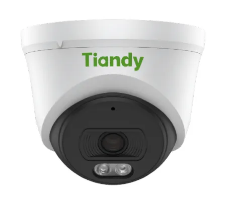 [TC-C320N Spec:I3/E/Y/2.8mm] Tiandy Turret 2MPX - Lente 2.8mm - 30Mts de infrarrojo - Deteccion de movimiento - DWDR - Microfono incorporado - POE - ONVIF - Carcasa de plastico y metal -IR 30 M -Interior.