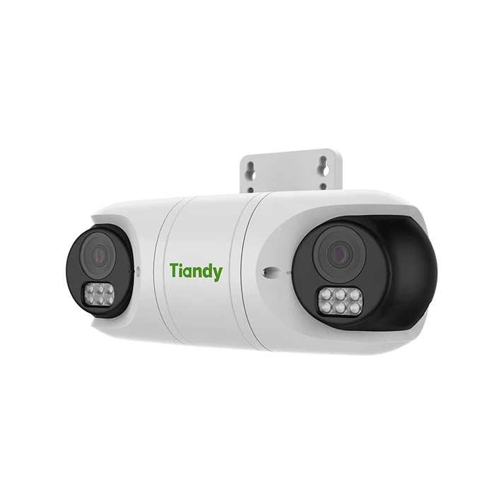 [TC-C32RN Spec:I5/E/Y/QX/2.8mm/V4.2] Tiandy Dual Camera 2MPX - 2 X 2.8mm - 50Mts de infrarrojo - Deteccion de movimiento - DWDR - Microfono incorporado - POE / DC12V - ONVIF - Carcasa de plastico - Mascara de privacidad