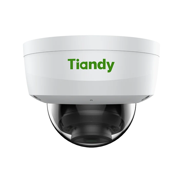 Tiandy Domo 2MPX - Lente 2.8mm - 30Mts de infrarrojo - Smart IR - Deteccion de movimiento - Analitica de perimetro - TWDR - Microfono incorporado - POE - ONVIF - SD