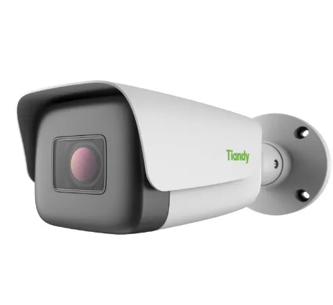 Tiandy Bullet 8MPX - Lente 2.7/13mm - 80Mts de infrarrojo - microfono incorporado - Deteccion de movimiento - Deteccion humano/vehiculo - POE - ONVIF - Carcasa de metal