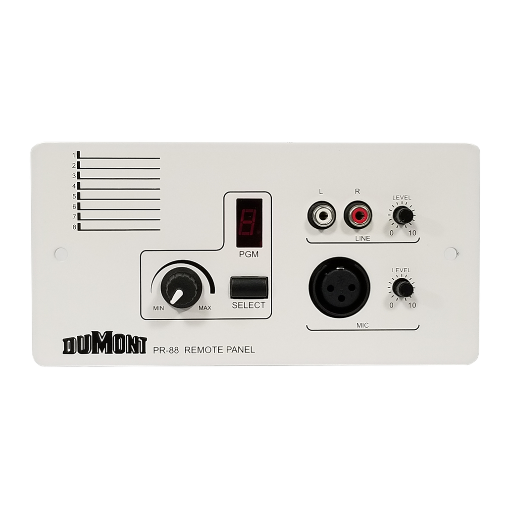 Panel remoto con entrada de audio