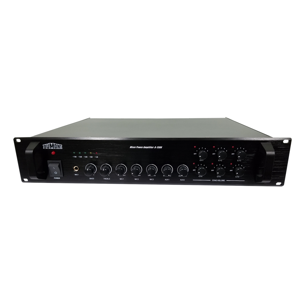 Amplificador para música funcional y mensajes 130 Watts