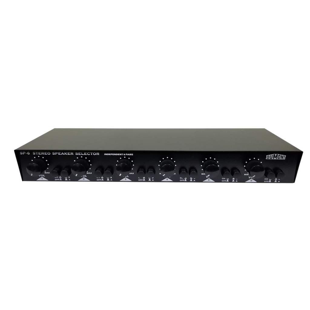 Selector de parlantes con control de volúmen