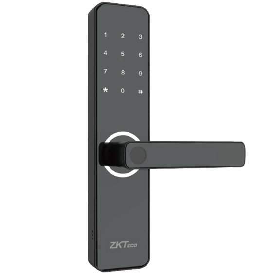 Cerradura inteligente ZKTeco con huella digital y Wi-Fi con Mortise Europeo DIN, mano derecha - ML100R