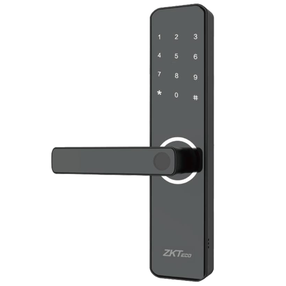 Cerradura inteligente ZKTeco con huella digital y Wi-Fi con Mortise Europeo DIN, mano izquierda - ML100L
