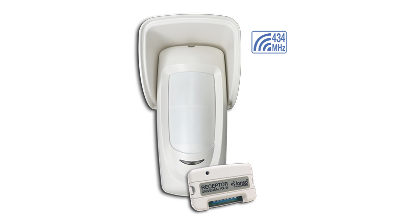 Sensor Exterior Inalámbrico Garnet doble infrarrojo. Incluye receptor Universal RX-W. IR-1000W 