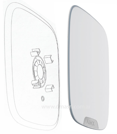[BRANDPLATE-W] Panel Frontal ASP Blanco P/sirena X Unidad AJAX - BRANDPLATE-W