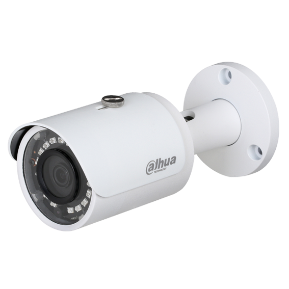 Cámara mini Bullet de 4Mp con IR 30 m, CMOS 1/3", lente fijo 3,6 mm, IP67, PoE, WDR