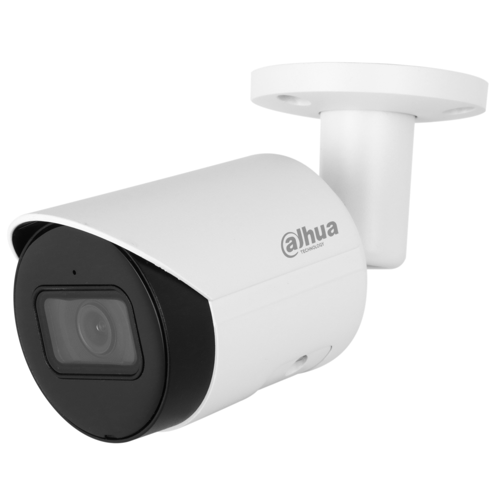 Cámara Bullet WizSense de 4Mp con IR 30 m, CMOS 1/2,9", lente fijo de 2,8 mm, IP67, WDR, PoE, con micrófono incorporado