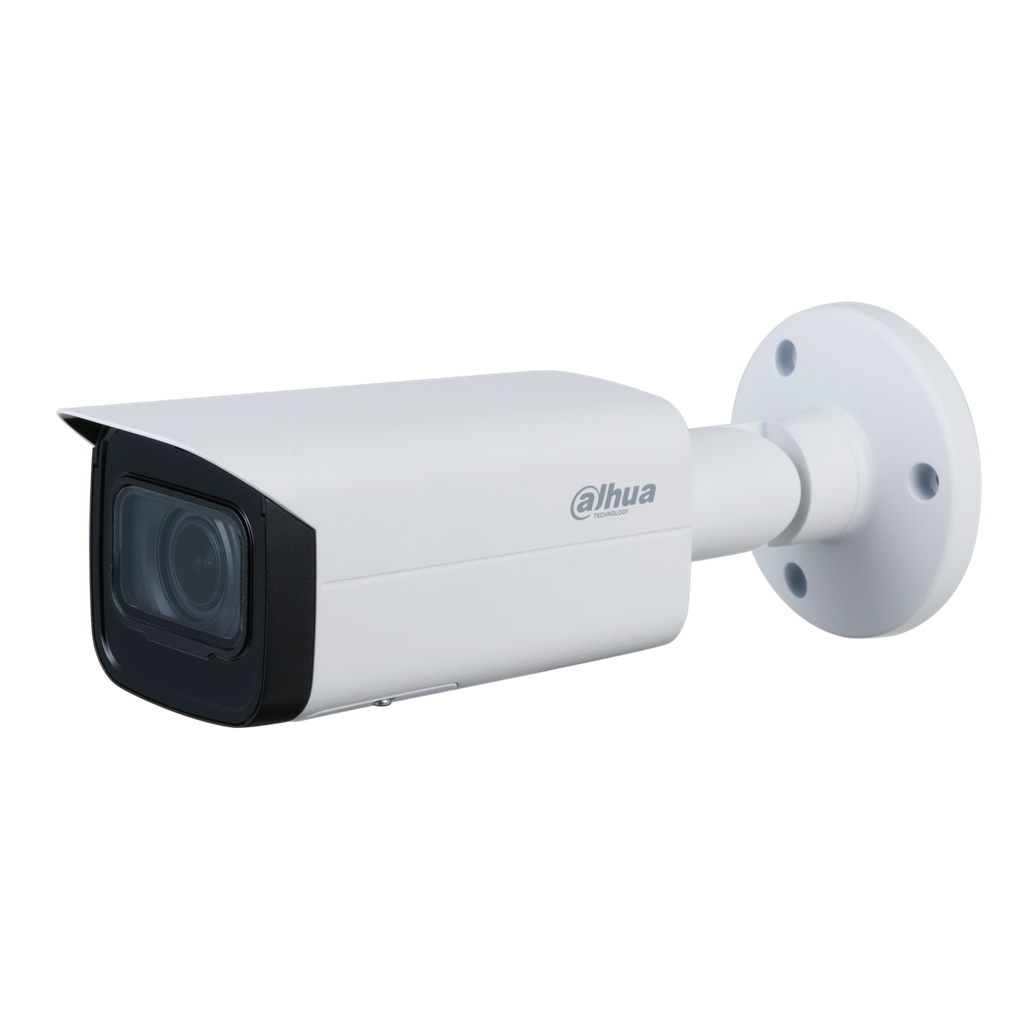 Dahua Cámara Bullet de 2Mp con IR 60 m, CMOS 1/2,8", lente varifocal motorizado
2,7 mm~13,5 mm, WDR, IP67, Audio, PoE