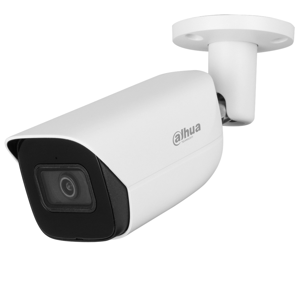 Cámara Bullet de 4Mp, con IR 50 m, CMOS 1/3", lente fijo 2,8 mm, IP67, WDR, audio bidireccional y PoE