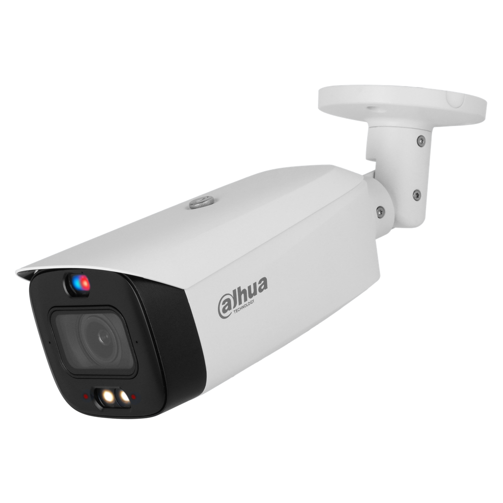 [DH-IPC-HFW3449T1P-ZAS-PV-27135] Cámara Bullet de disuasión de 4Mp, CMOS 1/2.7", lente varifocal motorizado de 2,7mm~13,5mm,, IP67, WDR, PoE, micrófono y parlante - Full Color de 50 m