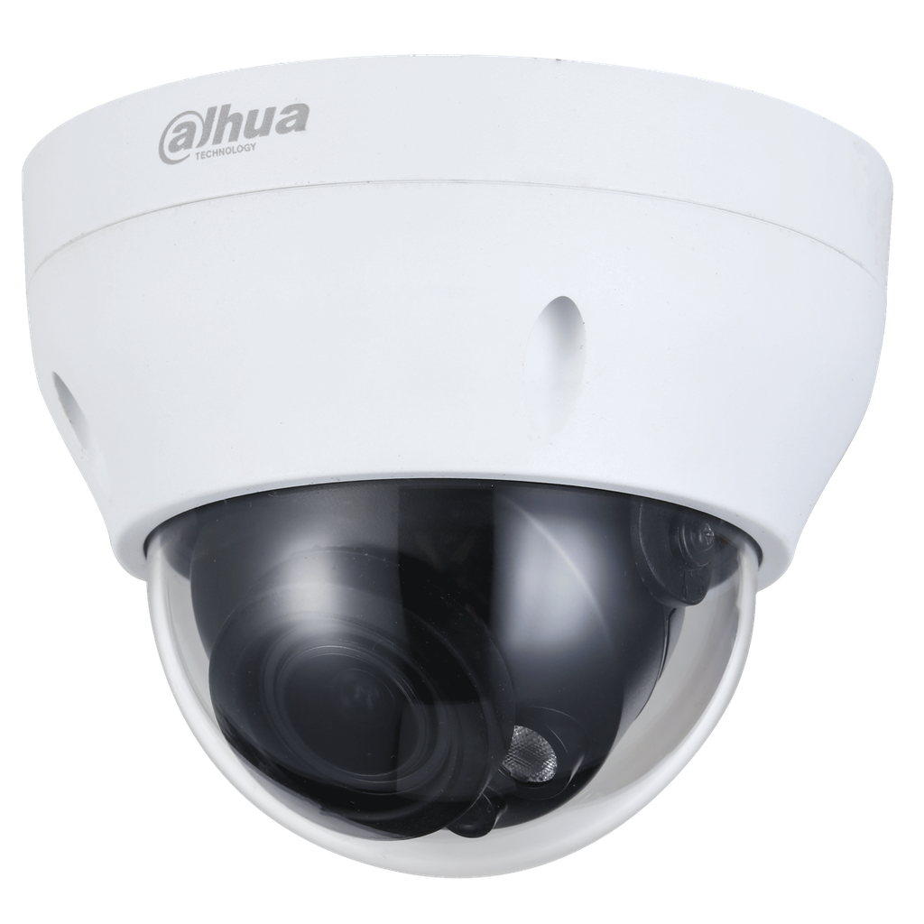 Domo 2Mp con IR 40 m, CMOS 1/2,8", lente fijo de 2,8 mm, IP67, PoE
