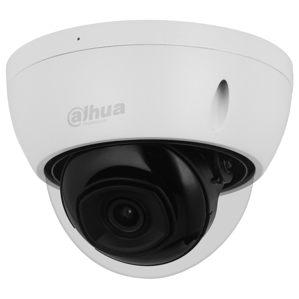Domo WizSense de 2Mp con IR 30 m, CMOS 1/2.8", lente fijo de 2,8 mm, IP67, IK10, PoE, WDR y micrófono incorporado