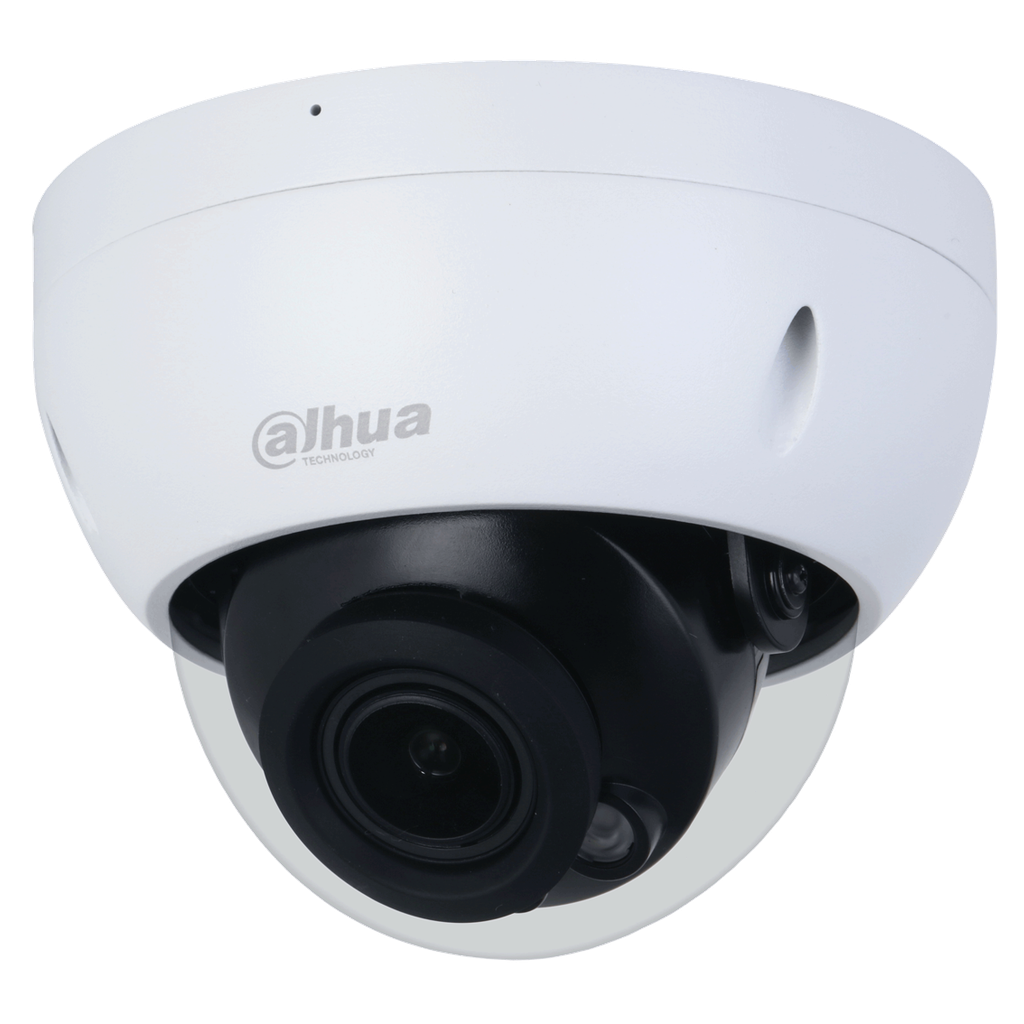 Domo WizSense de 2Mp con IR 40 m, CMOS 1/2.8", lente varifocal motorizado 2,7 mm~13,5 mm, IP67, IK10, PoE, WDR y micrófono incorporado