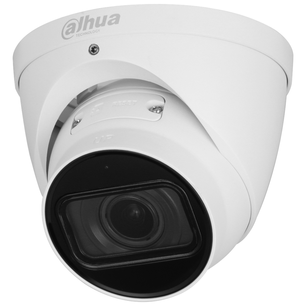 Domo WizSense de 2Mp con IR 40 m, CMOS 1/2.8", lente varifocal motorizado 2,7 mm~13,5 mm, IP67, PoE, WDR y micrófono incorporado