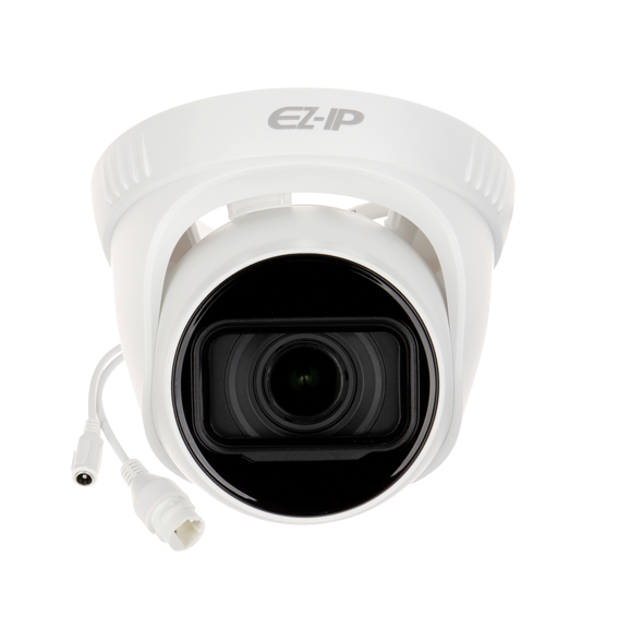Domo de 4Mp con IR 40m, CMOS de 1/3”, lente varifocal de 2,8mm~12mm, IP67 y PoE