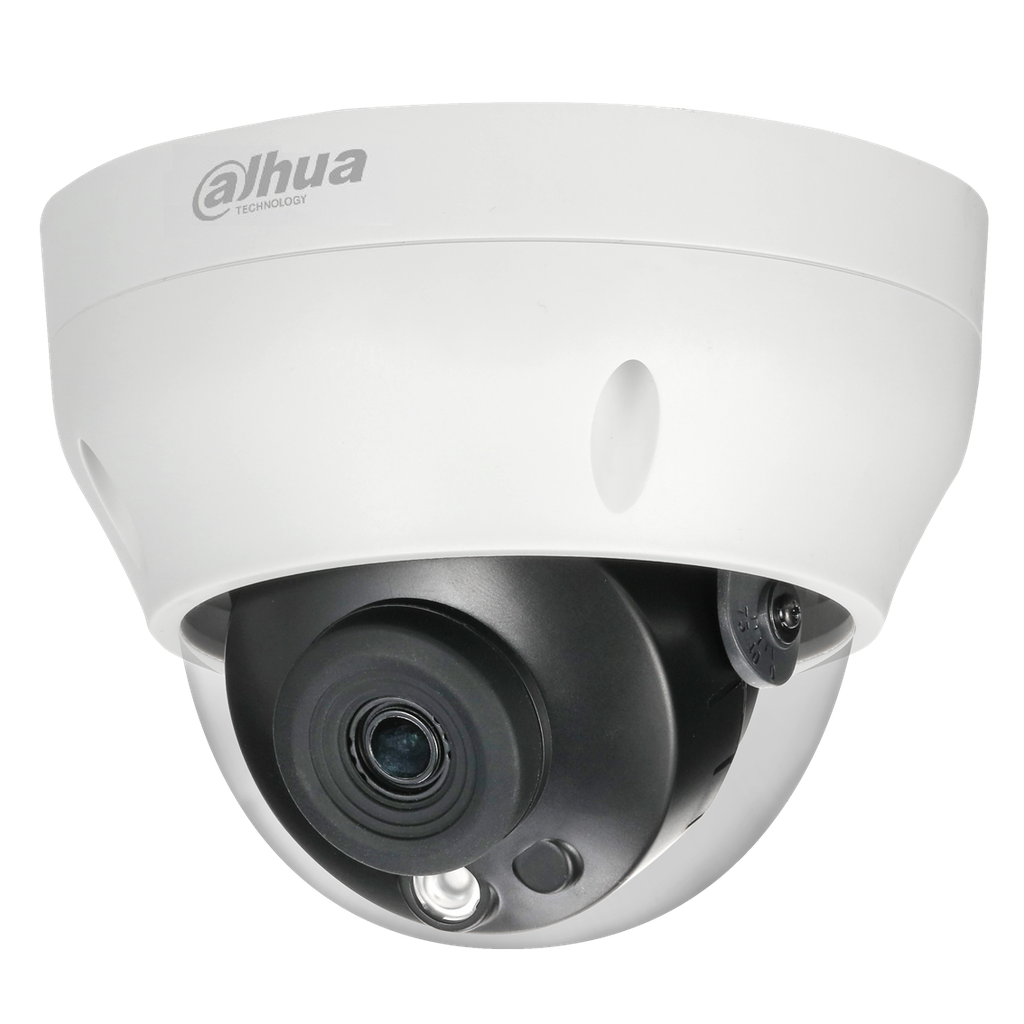 Domo 4Mp con IR 40 m, CMOS 1/3", lente fijo de 2,8 mm, IP67, PoE