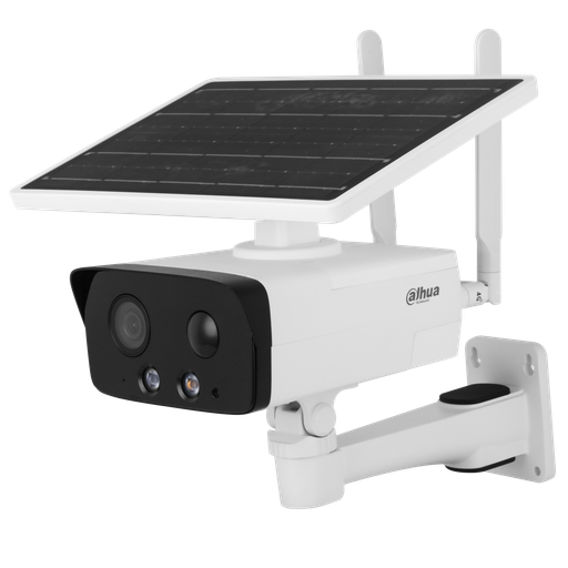 [DH-IPC-HFW2431DGP-4G-SP-NL668LA-B-0360B] Cámara Bullet 4G alimentada con energía solar de 4Mp con IR 50 m, CMOS 1/3", lente fijo 3,6 mm, WDR, IP67 y micrófono y parlante