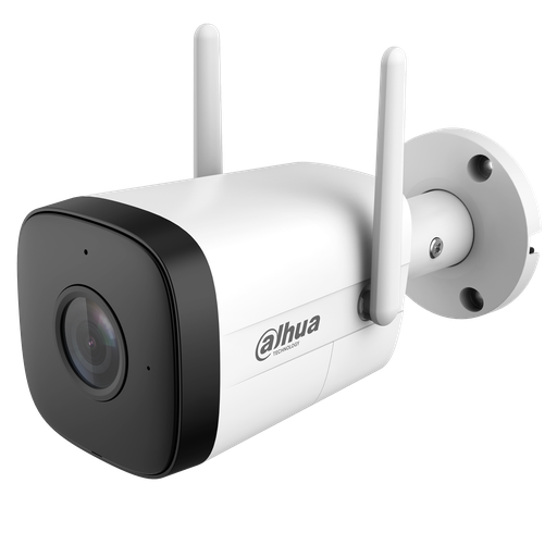 [DH-IPC-HFW1230DTP-STW-0280B] Dahua Cámara Dahua Wi-Fi de 2Mp, con IR 30 m, CMOS 1/2,8", lente fijo 2,8 mm, IP67 y audio - Incluye fuente de 12V 2A