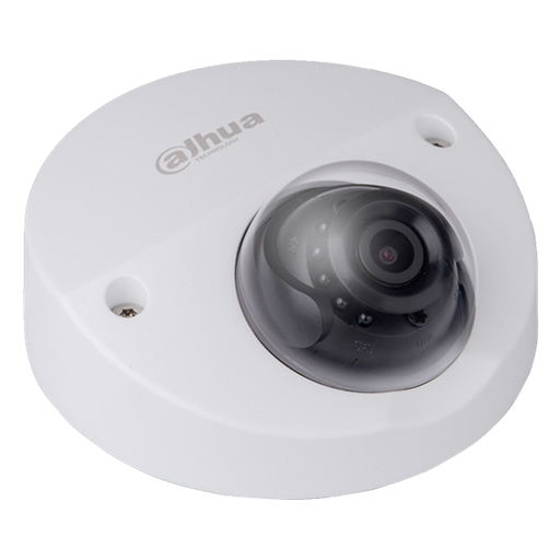 [DH-IPC-HDBW4231FP-M-0280B-S2] Mini domo zona cero de 3Mp con IR 20 m, CMOS 1/2,8", lente fijo de 2,8 mm, IP67, IK10, PoE, y audio