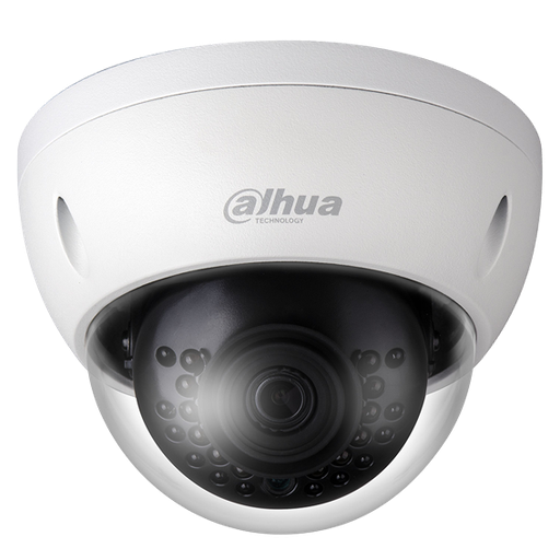 [DH-IPC-HDBW4421EP-0280B] Mini domo de 4Mp HD con IR 30 m, CMOS de 1/3”, lente fijo de 2,8 mm, IP67, IK10, PoE, WDR y audio ...